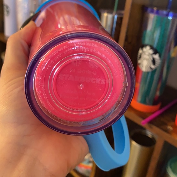 Neon Pink Starbucks Logo - Picture 7 of 9